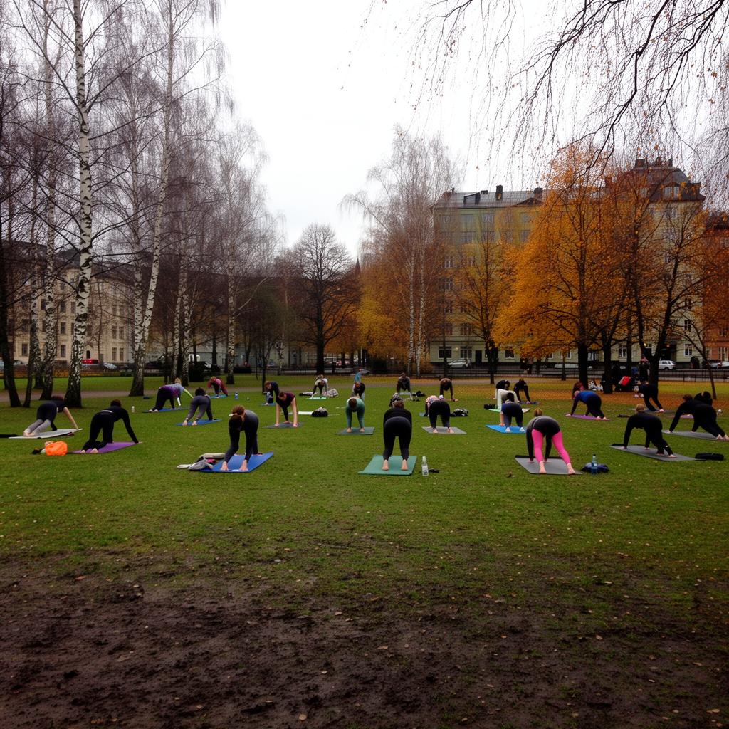 Yogatime i parken